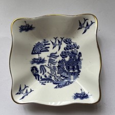 Rare, royal porcelain small plate with Chinese landscape by Coalport made in Eng