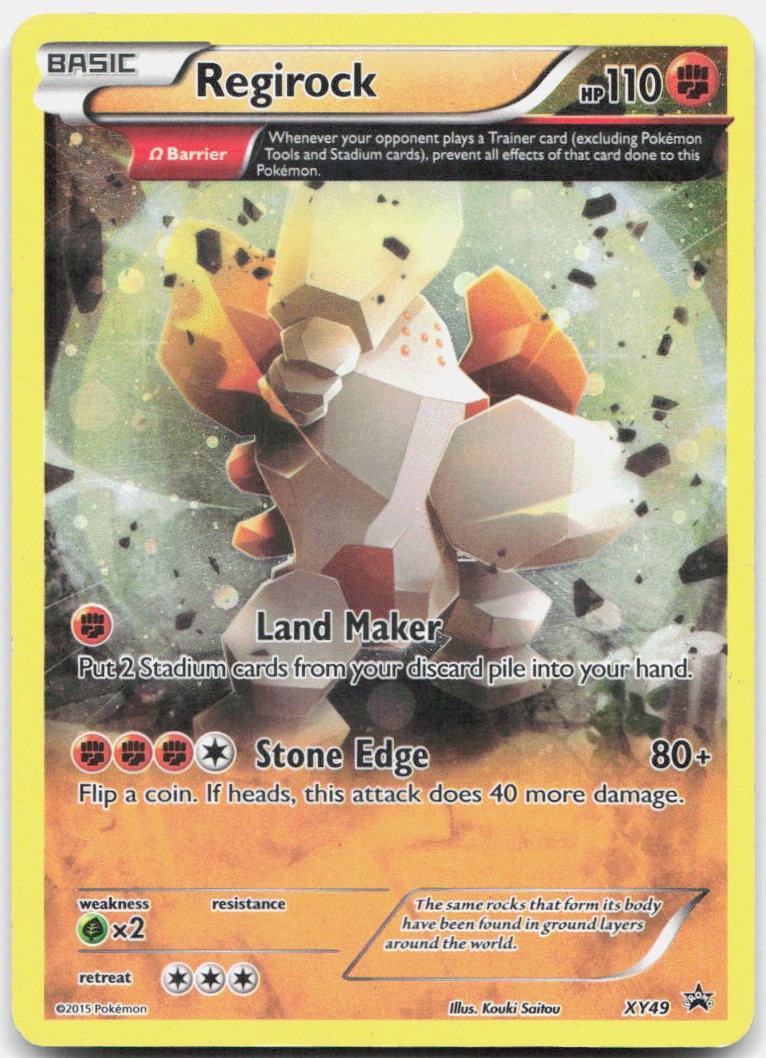 Regirock PR XY49 Promo Holo MP
