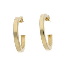 Leichte Gold 585 Kreolen 25323856, Second Hand, getragen