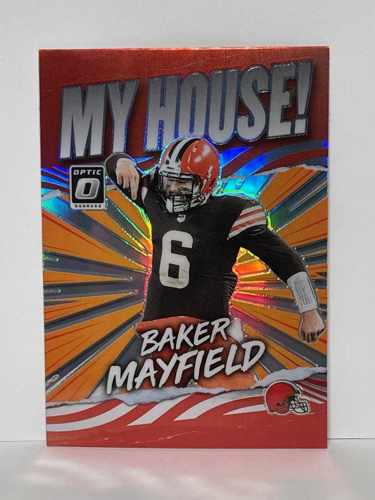 2021 Donruss Optic #MH-10 Baker Mayfield My House!