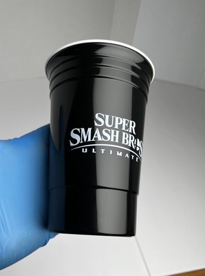 Super Smash Bros Ultimate Nintendo Switch Plastic Cup Drink Logic Unused RARE!