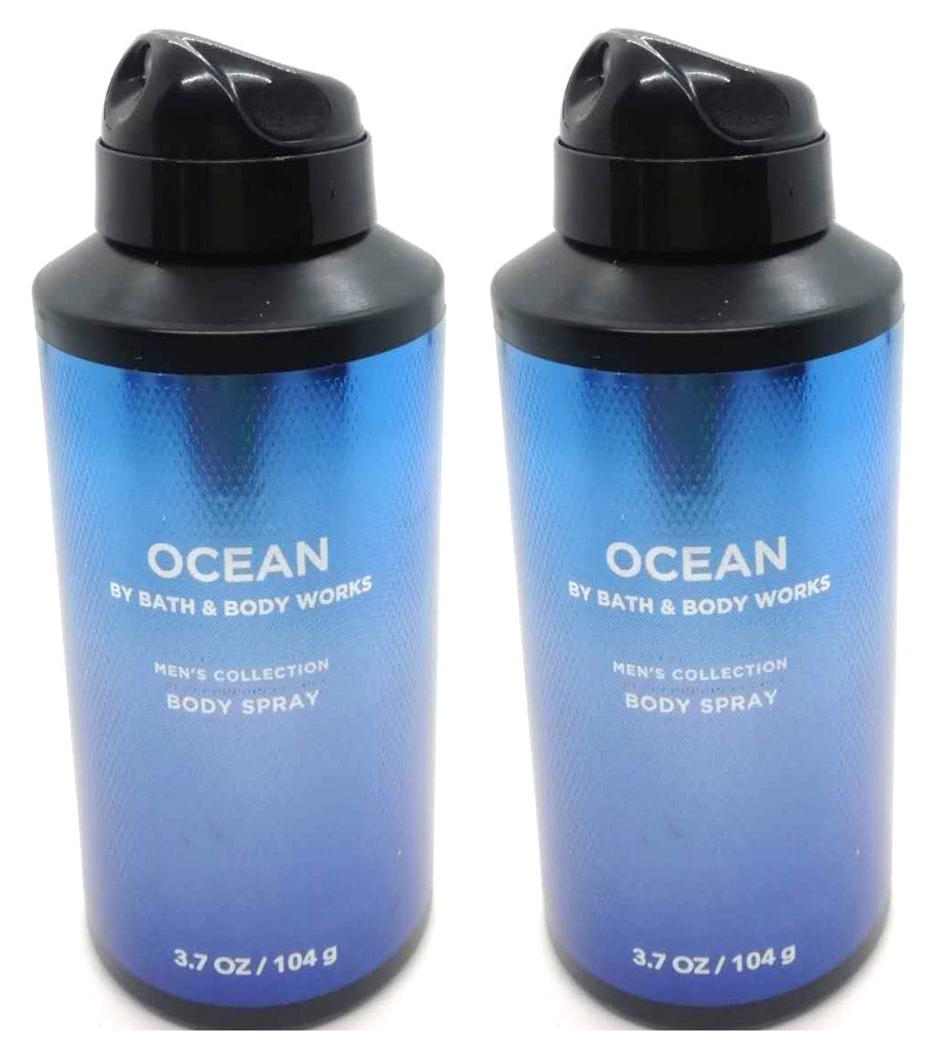 2-Pack Bath & Body Works OCEAN Body Spray For Men Men's Collection 3.7 oz Each