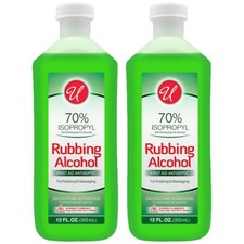 70 Wintergreen Isopropyl Rubbing Alcohol First Aid Antiseptic 12oz Pack of 2