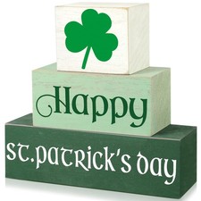3 Pcs St Patricks Day Table Sign St. Patrick's Day Table Decorations Farmhous...
