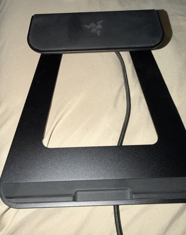 Razer Laptop Stand Chroma V2: USB C Hub with 4K HDMI, 2 USB 3.1, PD 100W