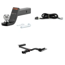 CURT Class 3 Tow Package Trailer Hitch, Wiring, Ball Mount - 13282, 56083, 45154