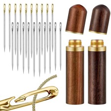 Stainless Steel Side Holes Blind Needles Elderly Hand Sewing Needle for Sewing H