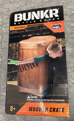 Bunkr Battle Zones Wooden Crate Inflatable Bunker National Blaster League Ammo