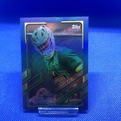 36/50 MYLES JONES Blue Foil Parallel Topps 2021 Lacrosse 1st Edition PLL