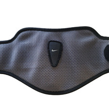 Nike Black Gray Weight Lifting Belt Authentic Size Large Hook and Loop Closure