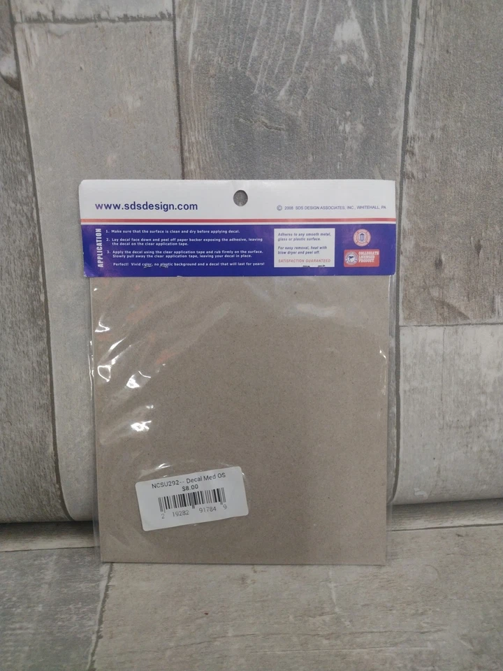 Calcomanías de vinilo de béisbol SDS Design NC State Wolfpack fácil aplicación interior/exterior 6x5 Foto 2 de 3