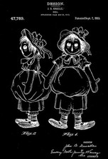 1915 - Raggedy Ann - J. B. Gruelle - Patent Art Poster