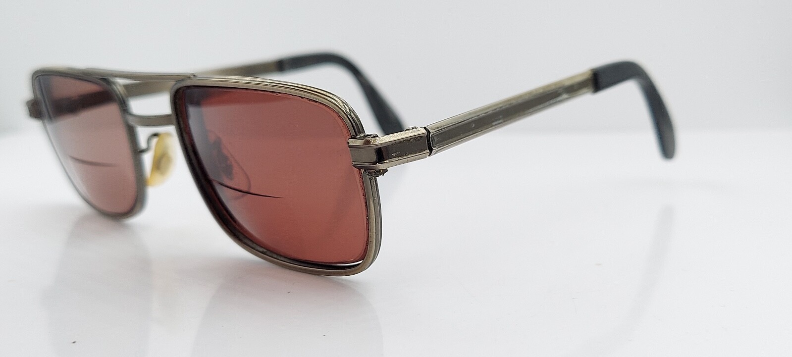 Vintage Universal Gray Rectangular Pilot Metal Su… - image 2