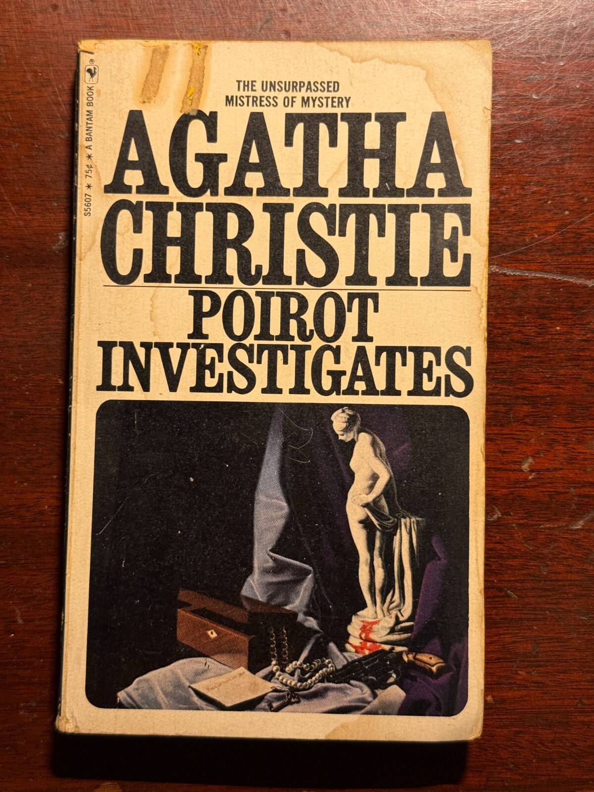 Agatha Christie Poirot Investigates Bantam Books 1970 1970s Vtg PB BK