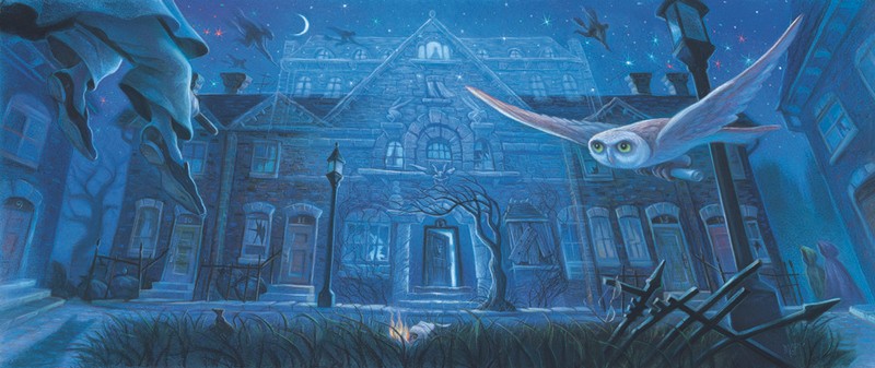 Harry Potter Phoenix Grimmauld GrandPre SIGNED Bookcover Giclee CANVAS Lt Ed 50
