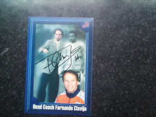 Fernando Clavijo AUTOGRAPHED Official New England Revolution Card 6" x 4"