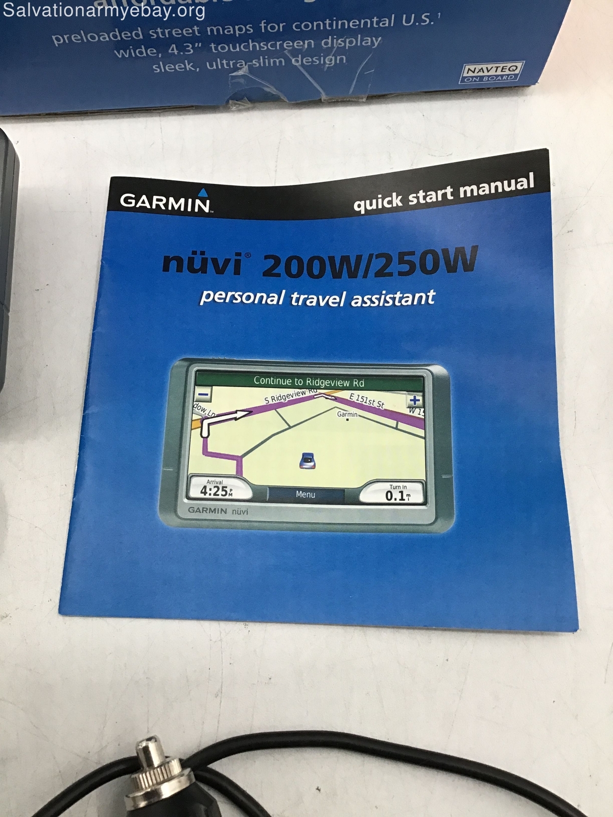 GARMIN NUVI 200W GPS NAVIGATION KIT Used Untested eBay