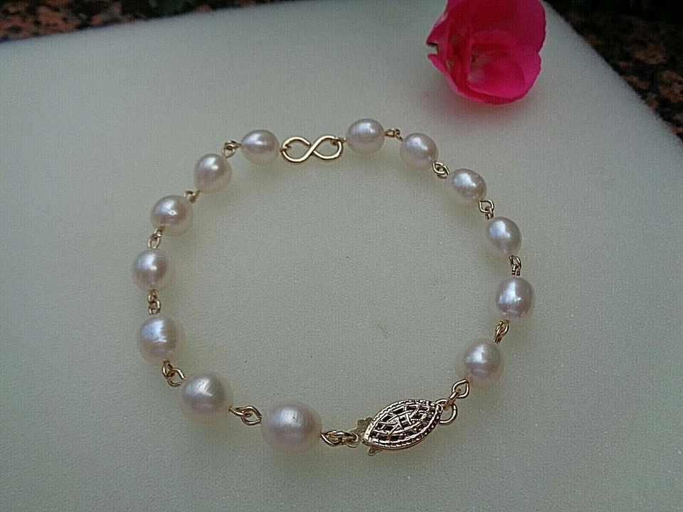 Perlen Armand, 585 Gold Filled, mit Infinity Element - Bild 2 von 4
