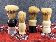 Lot of 4 Vintage Shaving Brushes Ever Ready, Made Rite, Lucite Rubber