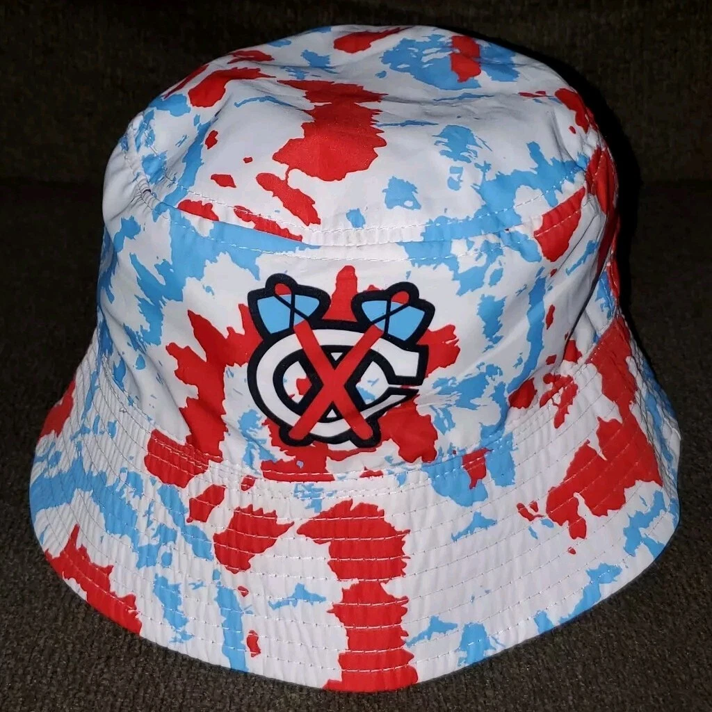 Chicago Blackhawks 2022 Sga Reversible Bucket Hat Cap NHL Hockey City Flag OSFM