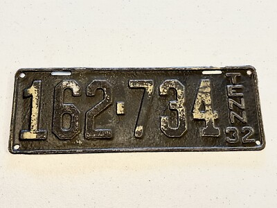 Vintage 1929 Tennessee License Plate Automobilia Transportation Man