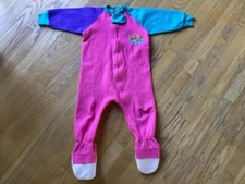 Vintage Winnie The Pooh Footie Fleece Pajamas Size 3