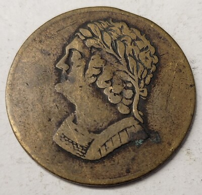 1820 Canada Half Penny Token. Bust & Harp | eBay