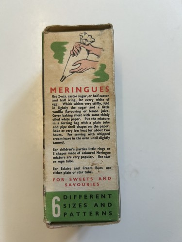 Vintage Tala No 1422 Icing, Meringue Tubes 6 Boxed - Picture 3 of 7