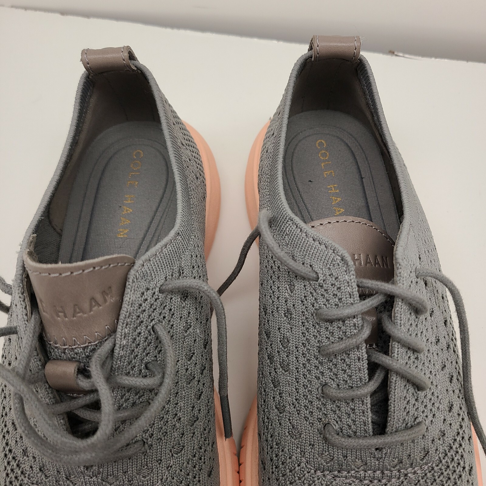 Cole Haan Malorie Wingtip Oxford Womens Size 7 B Pink Grey Shoes For