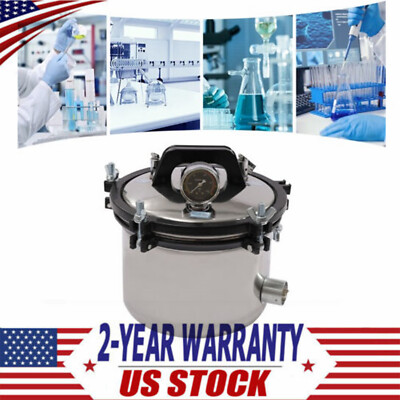 Professional 8L Steam Autoclave Sterilizer for Lab Equipment Culture Medium NEW