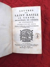 Lettres de SAINT BASILE LE GRAND Archeveque de Césarée en Cappadoce 1693 grec 39