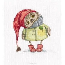 "Winter Walk"  Unprinted Counted Funny Needlework Cross Stitch Kit  RTO C227