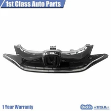 Front Chrome & Glossy Black Bumper Grille For 2015-2017 Honda Fit 71120T5RA10