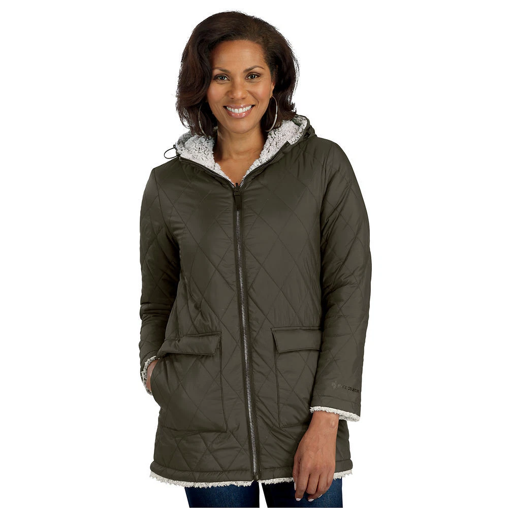 Free Country Women's Chalet Cire Reversible Hooded Jacket | eBay