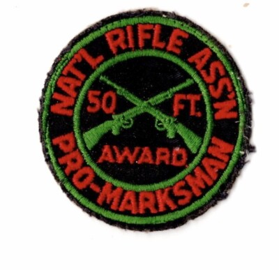 National Rifle Association NRA Marksman 50 ft. Award Patch