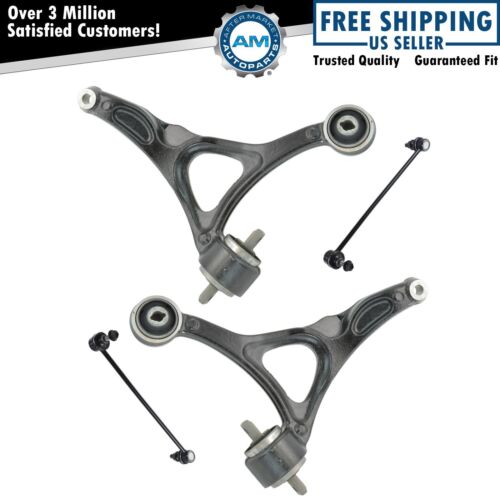 Lower Control Arm & Sway Bar Link Kit Front LH RH Set of 4 for Volvo XC90 New - Picture 1 of 6