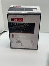 Delta Portwood PWD47-PC 6 inch Double Hand Towel Bar in Chrome