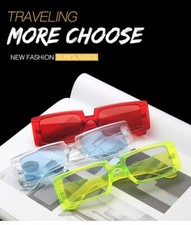 Retro Square Sun Glasses - Acrylic Lens 53mm x 35mm Fashion Unisex Sunglasses