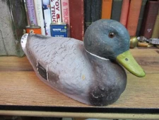 J C HIGGINS LIFE LIKE PAPER MACHE MALLARD DRAKE DUCK DECOY1950'S HUNTING SEARS