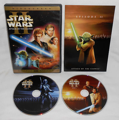 Star Wars Episode II: Attack of the Clones DVD 2002 2 Disc Set ...