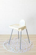 MR THEO 100cm messy splat mat - feeding high chair - waterproof machine washable