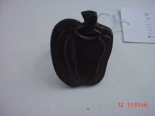 6  Antique  Color   Bell  Pepper  Napkin  Rings  NEW