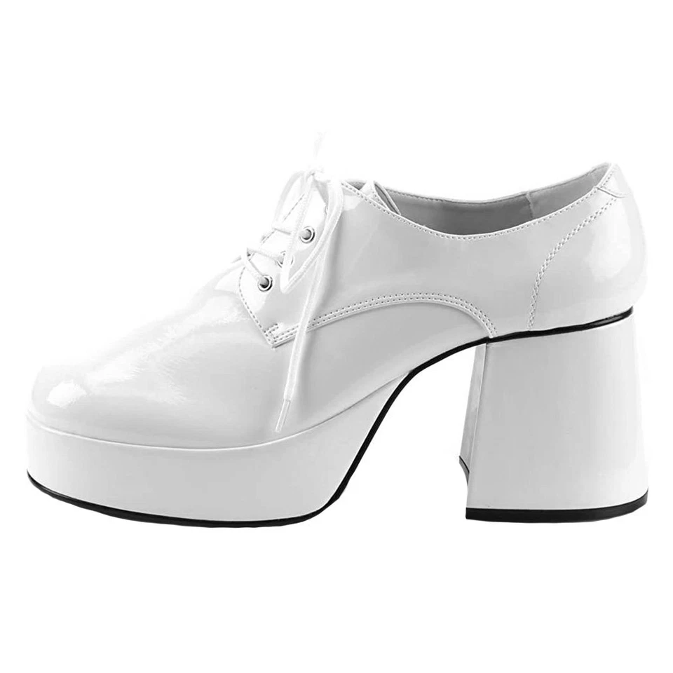 PLEASER 70er Schuhe Herren weiß