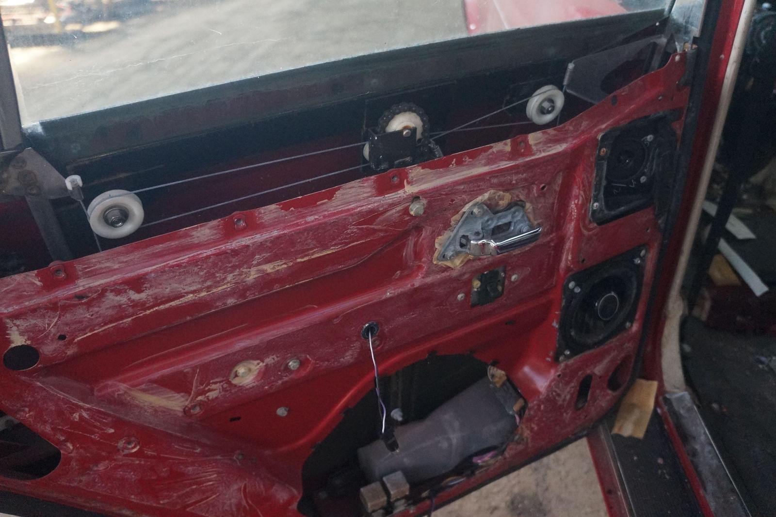 Rear Left Door Assembly Cardinal Red OEM Bentley Turbo R 1991
