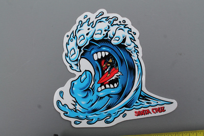 Santa Cruz Skateboards Surfboards Scream Hand Wave Surfer