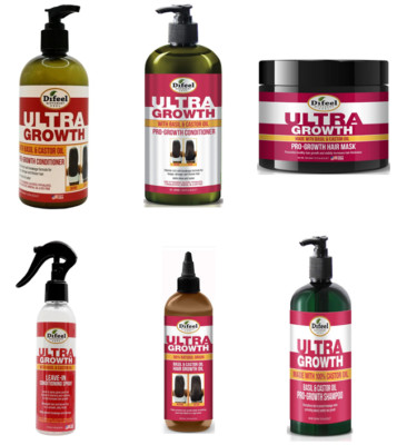 Difeel Ultra Growth mit Basilikum & Rizinusöl/Shampoo/Conditioner/Spray/Maske/Sets