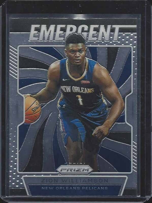 ZION WILLIAMSON 2019-20 PANINI PRIZM EMERGENT ROOKIE RC #7 | eBay