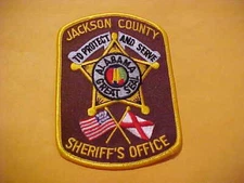 JACKSON COUNTY ALABAMA POLICE PATCH SHOULDER SIZE UNUSED  NOT A BADGE