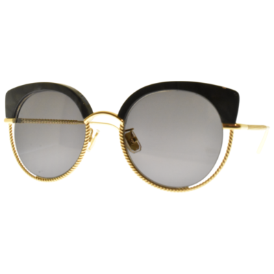 NEW!! BOUCHERON BC0105S 001 Black/Gold Cat Eye Full Rim  display picture 2