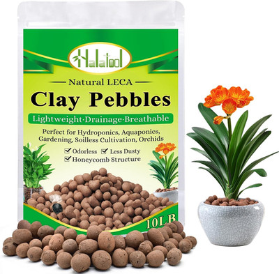 10LB Leca Clay Pebbles for Plants 4Mm-16Mm Clay Balls 100% Natural Hydroton Leca